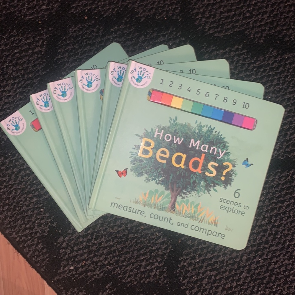 6 book bundle How many beads book